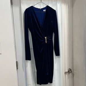 Calvin Klein Deep Blue Long Sleeve Dress